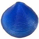 New Art Glass hand made Large Cobalt Clam Seashell Paperweight Nautical Decor