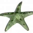 New Art Glass hand made starfish light green paperweight nautical Decor RARE