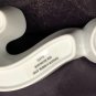 NEW unique Question Mark Snack Chip dip Dipping serving Dish ceramic 2 sectioned