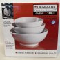 NEW Denmark Tools for Cooks Oven to Table nesting mixing Bowls measure Spout s/3
