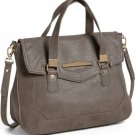 NEW DANIELLE NICOLE Peyton Satchel, Grey Bag handbag purse
