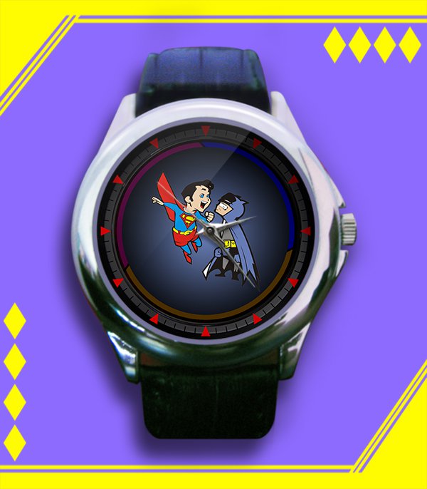 Brand New Batman Vs Superman Custom Leather Watch
