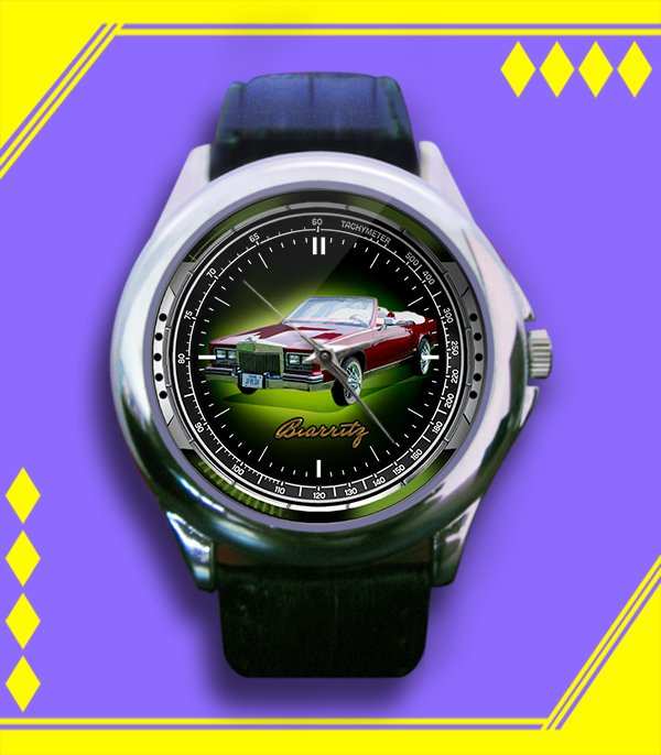 Brand New Cadillac Eldorado Biarritz 2 Custom Leather Watch