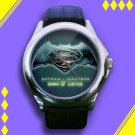 Brand New Dawn of Justice Batman v Superman Logo Custom Leather Watch