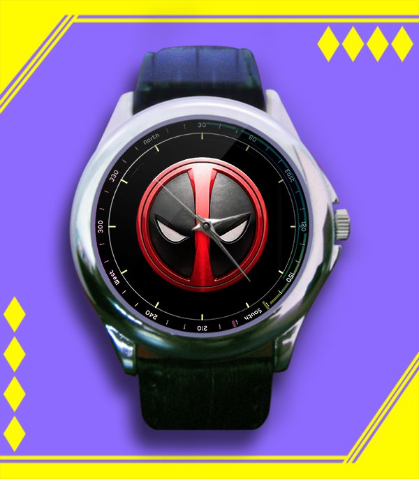 Brand New Deadpool 2016 Custom Leather Watch