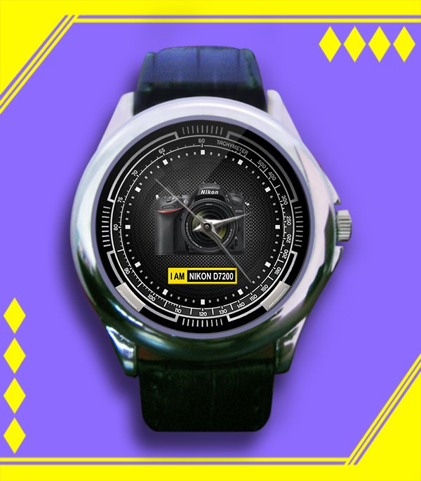 Brand New I Am Nikon D7200 Custom Leather Watch