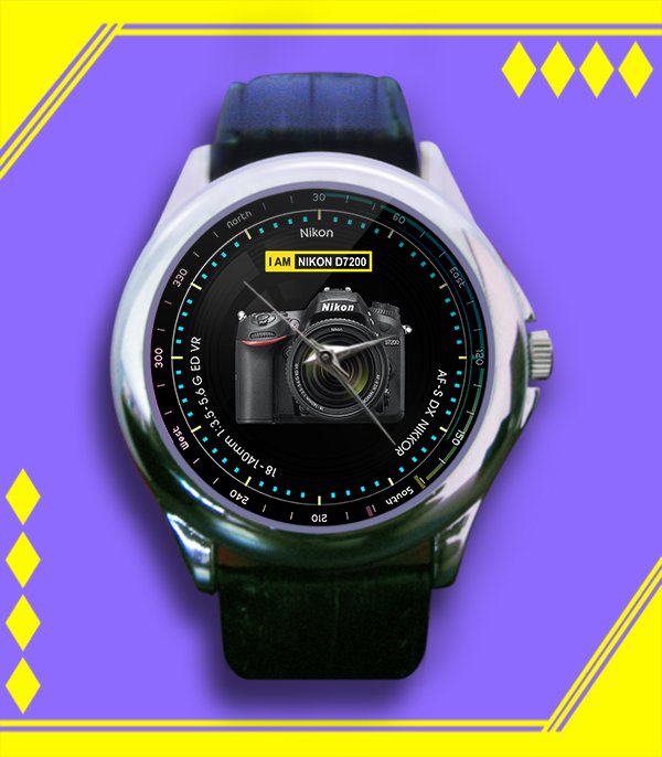 Brand New I Am Nikon Custom Leather Watch