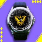Brand New Pokemon Go Team Instinct Custom Leather Watch