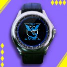 Brand New Pokemon Go Team Mystic Custom Leather Watch