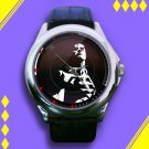 Brand New Superman Black White Superheroes Custom Leather Watch