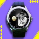 Brand New Babe Ruth Baseball Card Custom Leather Watch