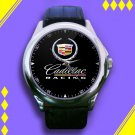 Brand New Cadillac History Theme Logo Racing Custom Leather Watch