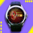 Brand New Gryffindor Harry Potter Logo Custom Leather Watch