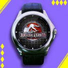Brand New Jurassic Park Logo Custom Leather Watch