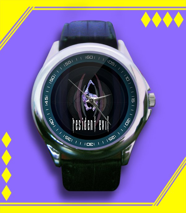 Brand New Resident Evil 6 Logo Custom Leather Watch