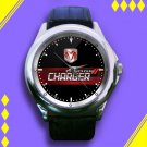 Brand New Dodge Charger Logo Custom Leather Watch