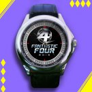 Brand New Fantastic Four 2015 Logo Custom Leather Watch
