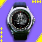 Brand New James Bond Spectre Logo Custom Leather Watch