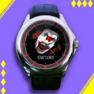 Brand New Scary Clown Custom Leather Watch