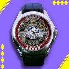 Brand New Jurassic World Movie Logo Movie Custom Leather Watch