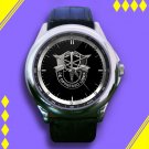 Brand New US Army Special Forces Logo Custom Leather Watch