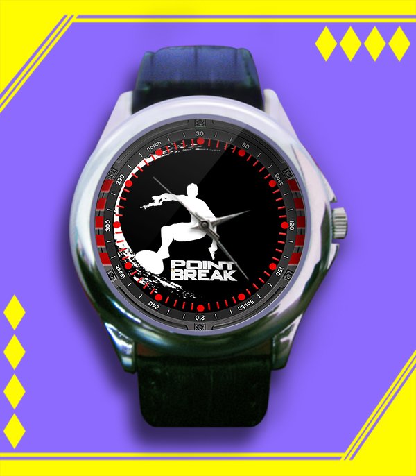 Brand New Point Break Movie Logo Custom Leather Watch