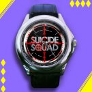 Brand New Suicide Squad Movie Logo Custom Leather Watch