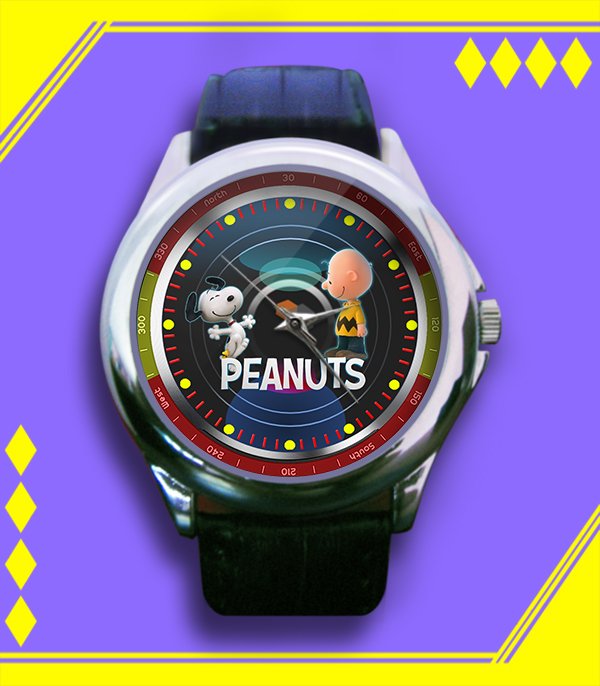 Brand New The Peanuts Movie Custom Leather Watch