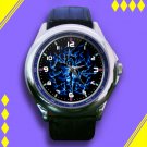 Brand New Blue Medic Logo Custom Leather Watch