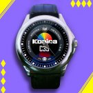 Brand New Konika C35 Logo Custom Leather Watch