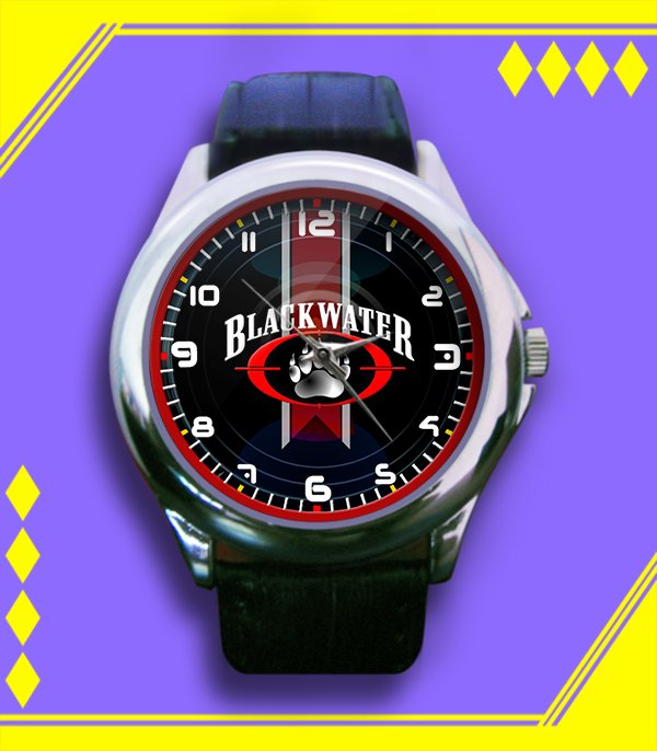 Brand New Blackwater Logo Custom Leather Watch