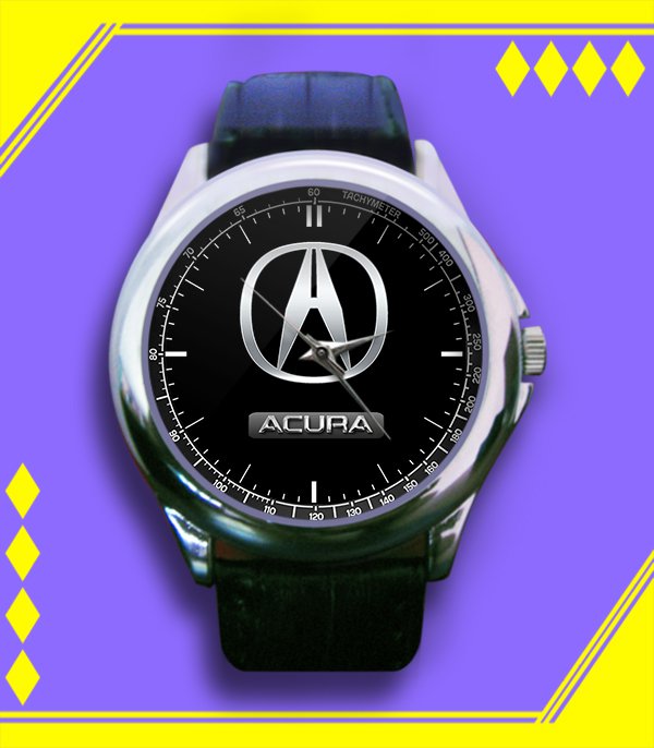 Brand New Acura Car Logo Custom Leather Watch