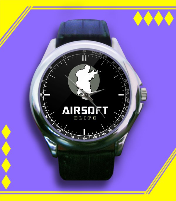 Brand New Airsoft Elite Custom Leather Watch