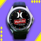 Brand New Hurley Skateboards Logo Custom Leather Watch