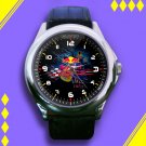 Brand New Red Bull F1 Team Logo Custom Leather Watch
