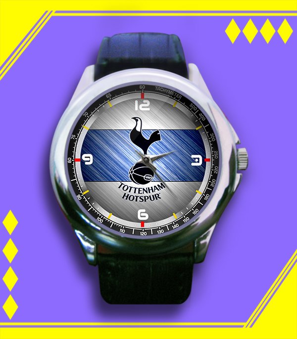 Brand New Tottenham FC Logo Custom Leather Watch