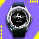 Brand New John Deere Logo Custom Leather Watch