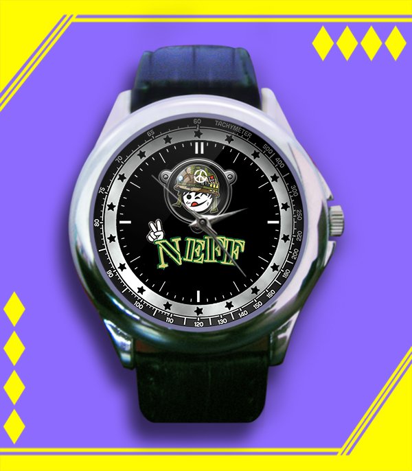 Brand New NEFF Logo Custom Leather Watch