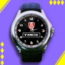 Brand New Trek Mountain Bike Logo Custom Leather Watch