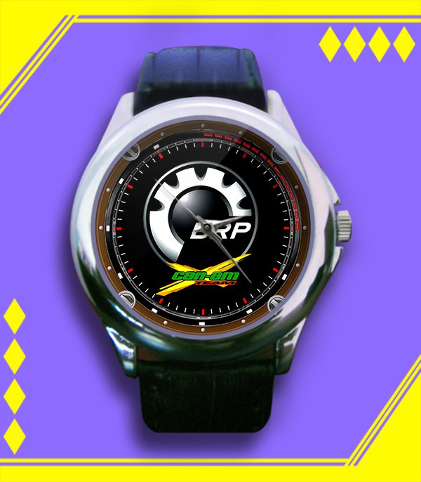 Brand New BRP Can Am Logo Custom Leather Watch