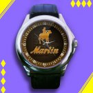 Brand New Marlin Firearms Logo Custom Leather Watch
