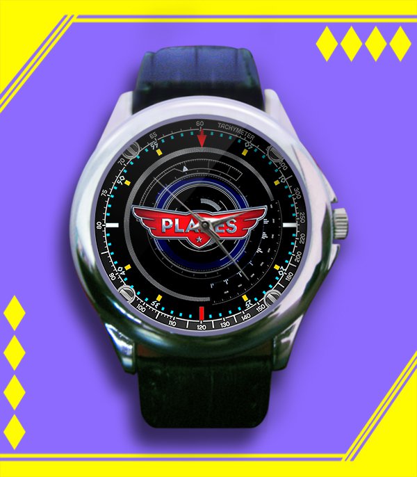 Brand New Planes Movie Logo Custom Leather Watch