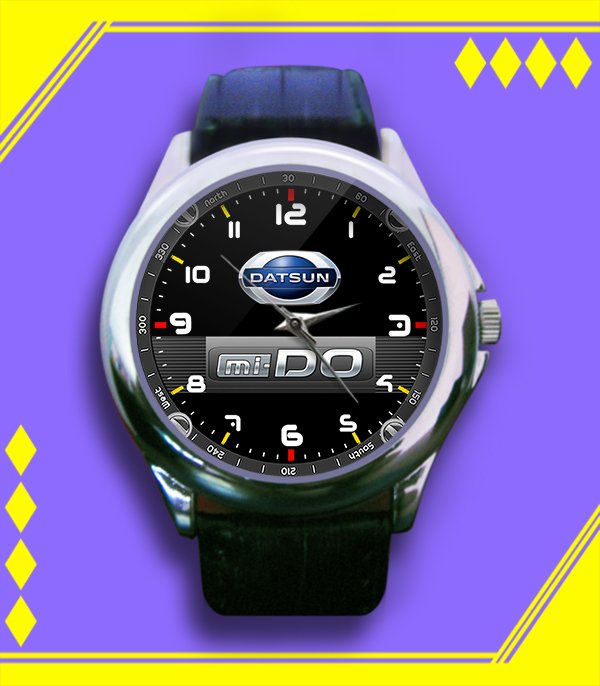 Brand New Datsun Mi-do Logo Custom Leather Watch