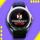 Brand New Farmall IH International Harvester McCormick Logo Custom Leather Watch
