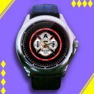 Brand New Firefighters All IAFF Association Logo Custom Leather Watch
