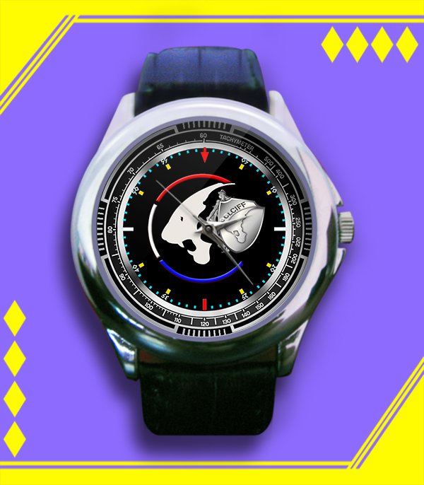 Brand New Direction Centrale De La Police Logo Custom Leather Watch