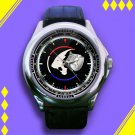 Brand New Direction Centrale De La Police Logo Custom Leather Watch