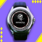 Brand New Futurama Planet Express Logo Custom Leather Watch