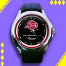 Brand New Indian Motorcycle Logo Custom Leather Watch