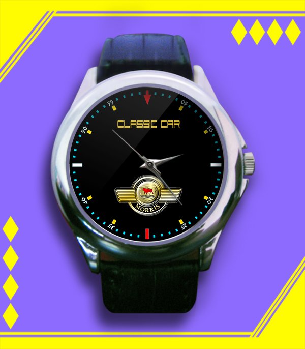 Brand New Morris Minor British Classic Car Custom Leather Watch